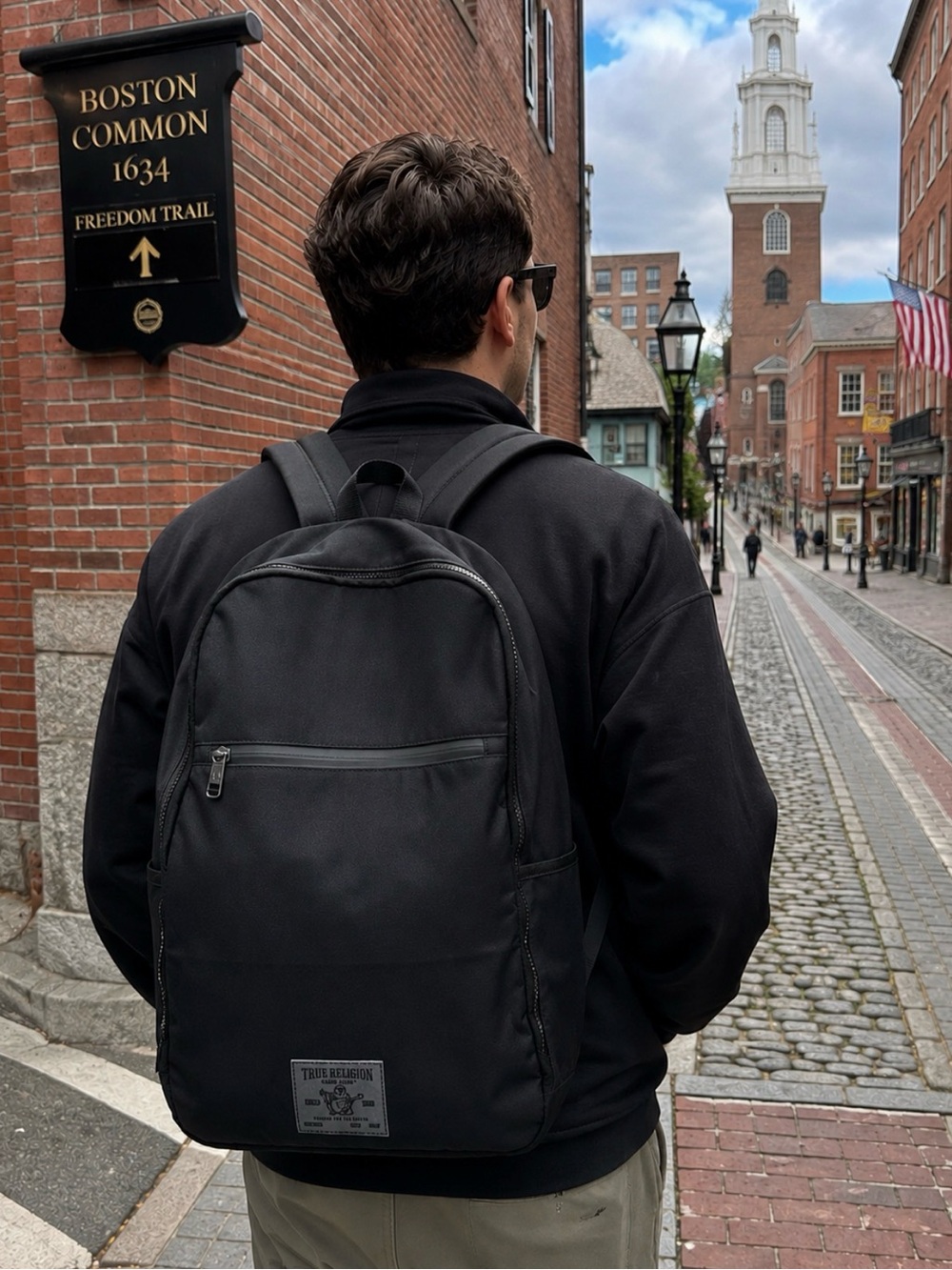 True Religion Commuter Backpack with Tech Pouch, NWT